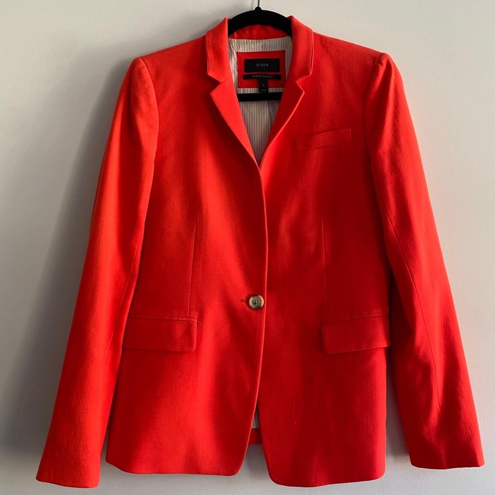 Red J.Crew Regent Blazer